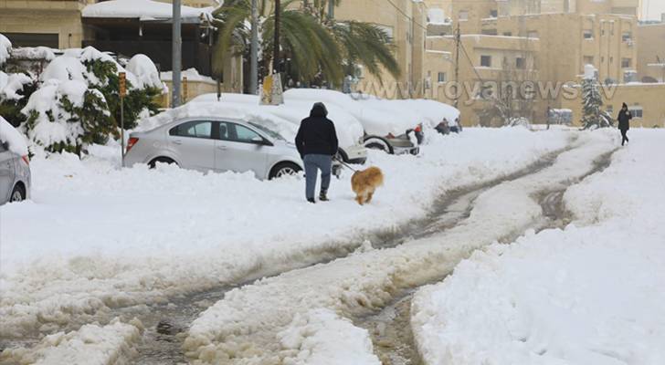 أجواء باردة جدا وتساقط زخات من المطر شمال ووسط الأردن