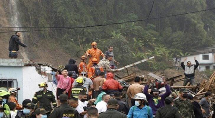 ١٤ قتيلا على الأقل بانهيار أرضي في كولومبيا