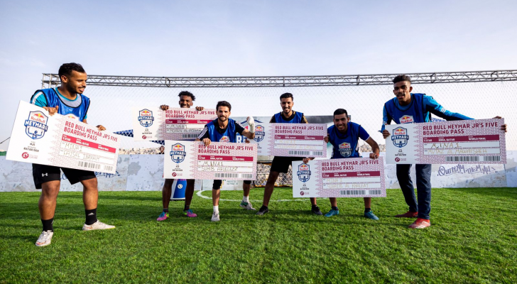 أبطال "ريد بل نيمار جونيورز فايف" الأردنيون على استعداد للنهائي العالمي "السوبر" في قطر