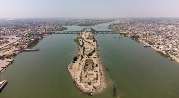 شط العرب في البصرة في صورة التقطت الشهر الحالي