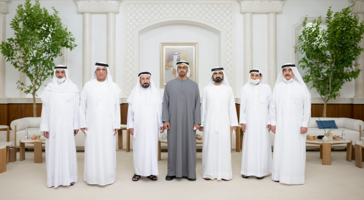 بن زايد مع حاكم الإمارات