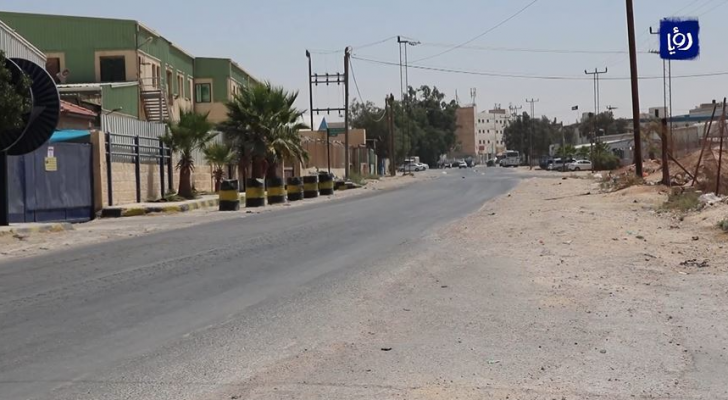 الصورة من محيط مجمع الظليل الصناعي في الزرقاء