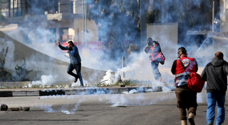 صورة أرشيفية لمواجهات فلسطينيين مع الاحتلال