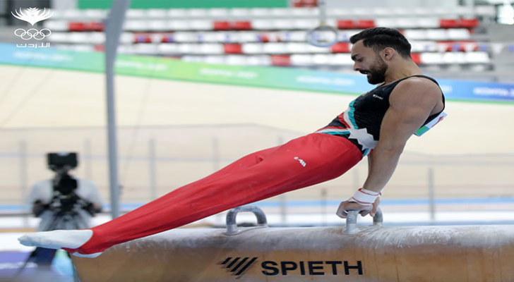 لاعب المنتخب الوطني للجمباز، أحمد أبو السعود