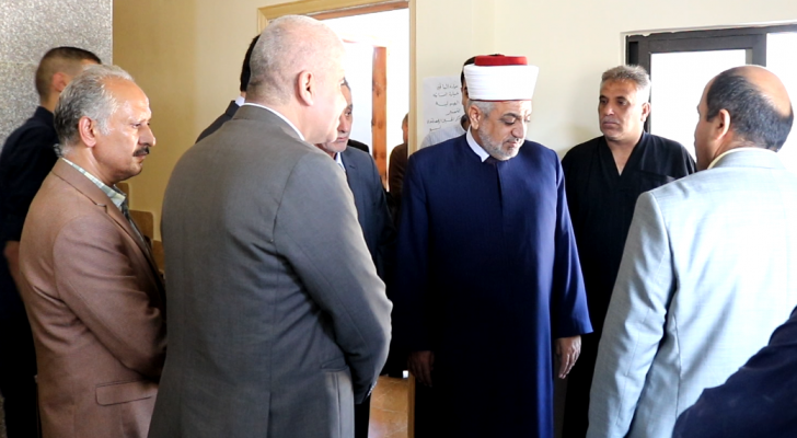 وزير الأوقاف والشؤون والمقدسات الإسلامية محمد الخلايلة أثناء الافتتاح