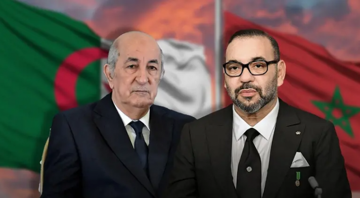 العاهل المغربي محمد السادس والرئيس الجزائري عبد المجيد تبون