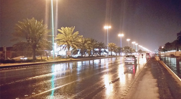 صورة أرشيفية لأمطار العقبة