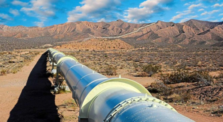 أرشيفية لخط الغاز العربي