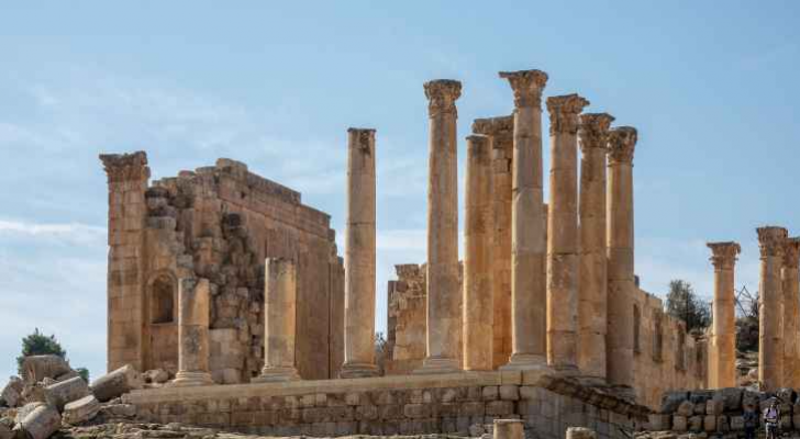 آثار جبل القلعة في العاصمة عمان