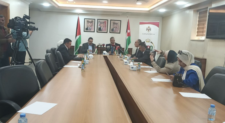 خلال المباحثات الأردنية الفلسطينية