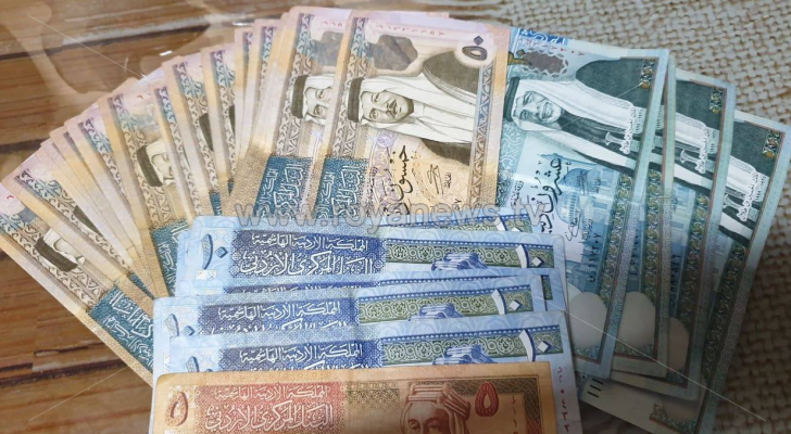 مبالغ نقدية أردنية