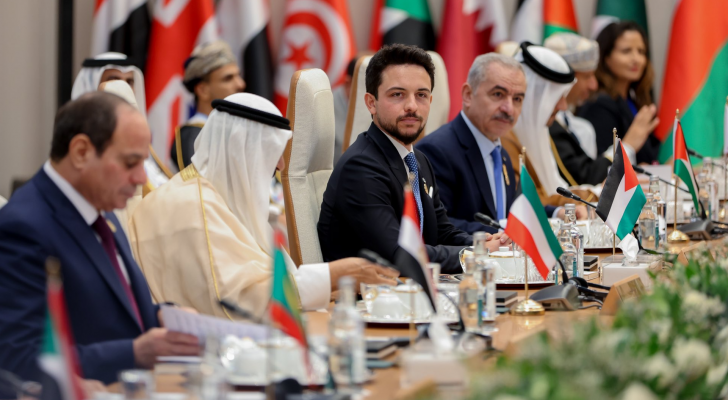 سمو الأمير الحسين بن عبد الله الثاني خلال مشاركته في مؤتمر القمة العربية