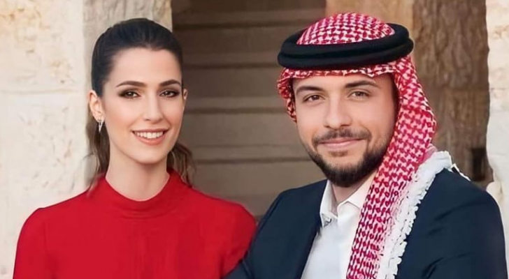 ولي العهد الأمير الحسين بن عبدالله الثاني والآنسة رجوة