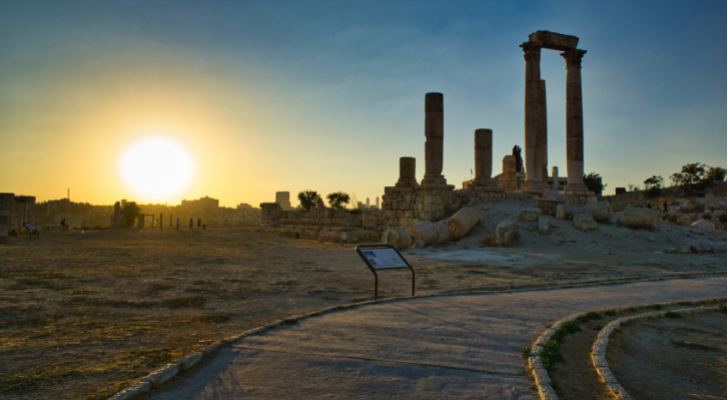 جبل القلعة في عمان - ارشيفية