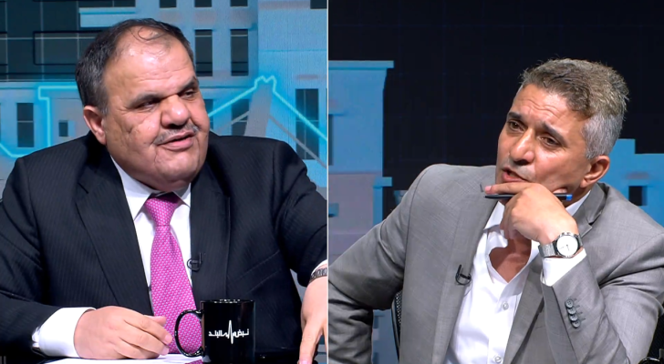 عضو مجلس الأعيان السابق طلال الشرفات والصحفي فارس الحباشنة