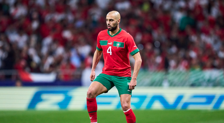من مباراة سابقة مع المنتخب المغربي