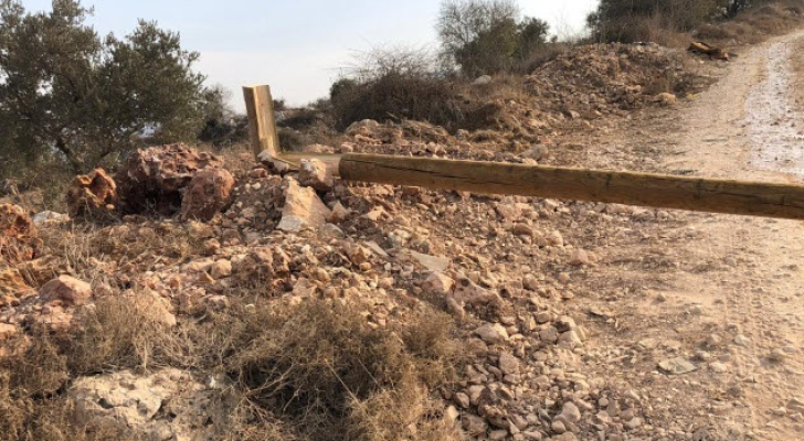 صورة أرشيفية لعمود كهرباء قطعه مستوطنون