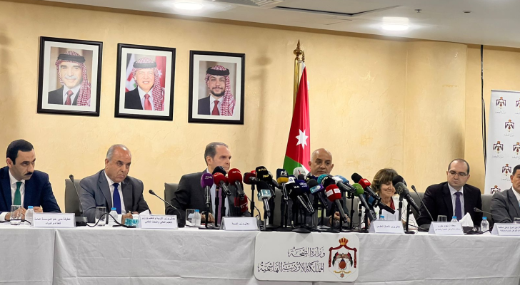 المؤتمر الصحفي الذي عقد للحديث عن الحملة الوطنية للتطعيم