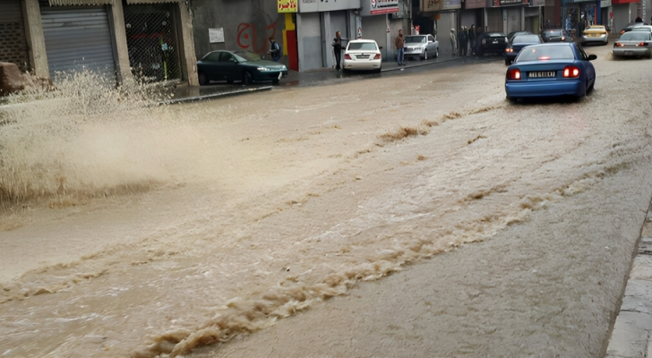 غرق محال تجارية في عمان