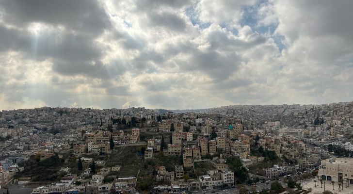 أجواء غائمة في العاصمة عمان