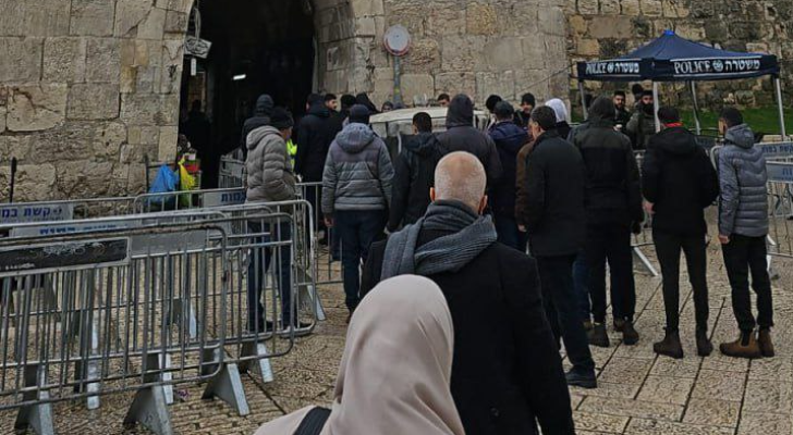 جانب من إغلاق قوات الاحتلال البلدة القديمة في القدس المحتلة
