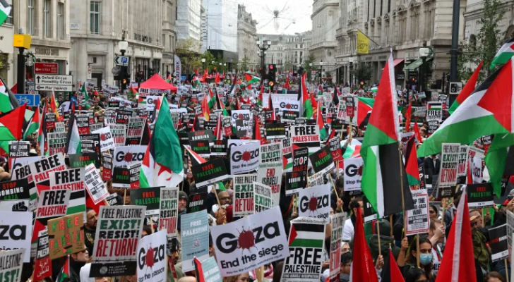 مظاهرة مؤيدة لفلسطين "أرشيفية"
