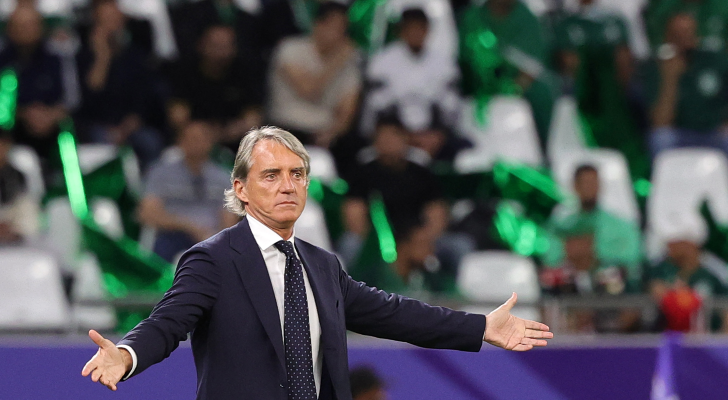 مدرب المنتخب السعودي روبرتو مانشيني