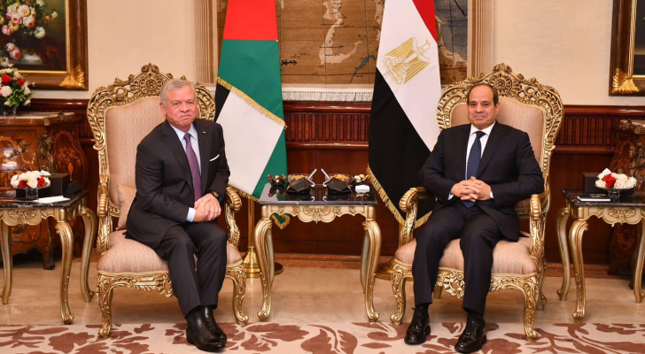 جلالة الملك والرئيس السيسي
