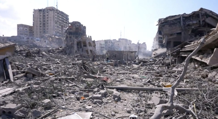 الدمار في غزة جراء العدوان