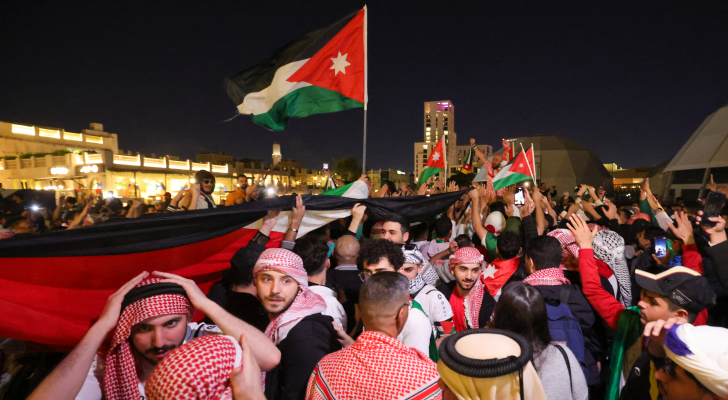 الجماهير الأردنية في قطر