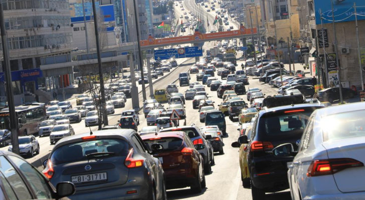 أزمة سير في العاصمة عمان