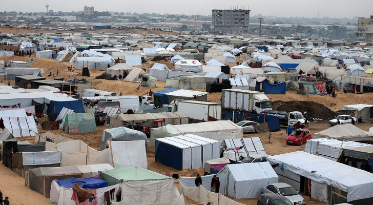 خيام النازحين في مدينة رفح جنوبي غزة