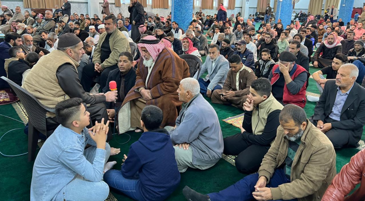 صلاة العيد في أحد مساجد إربد