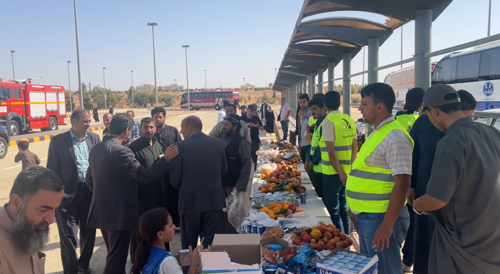 واحة معان تستقبل حجاج بيت الله الحرام