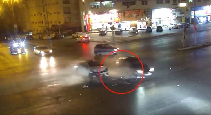 لقطة لحادث مروري
