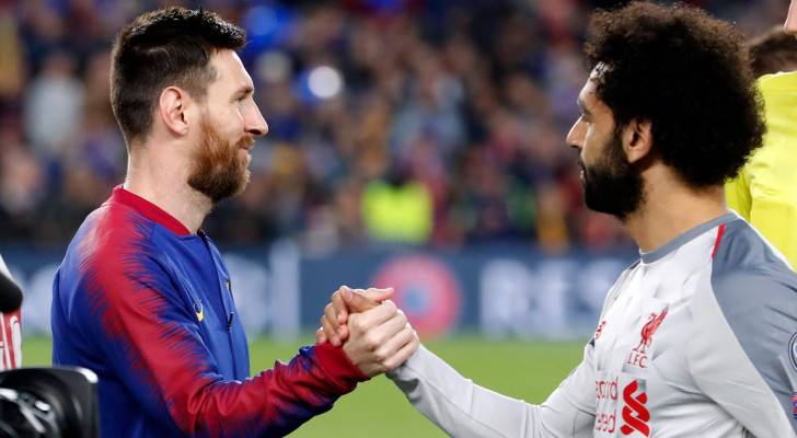 محمد صلاح وليونيل ميسي
