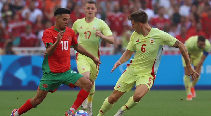 من مباراة المغرب واسبانيا