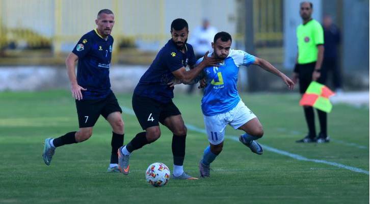 من مباراة الفيصلي والسلط ضمن الجولة الثانية من دوري المحترفين