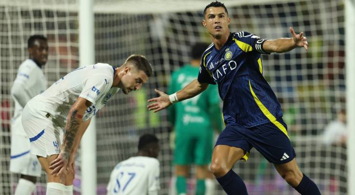 من مباراة الهلال والنصر في كاس السوبر السعودي