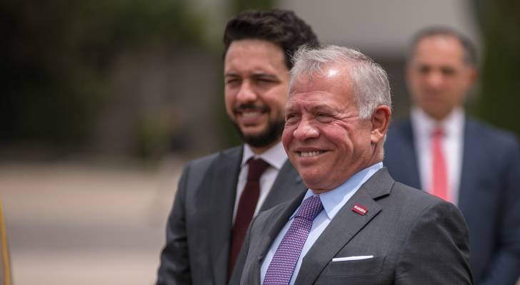 جلالة الملك عبدالله الثاني، وسمو الأمير الحسين بن عبدالله الثاني، ولي العهد