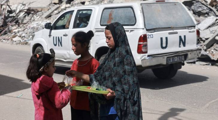 مركبة للأمم المتحدة بغزة