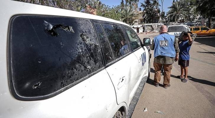 استهداف قافلة أممية في غزة من قبل جيش الاحتلال