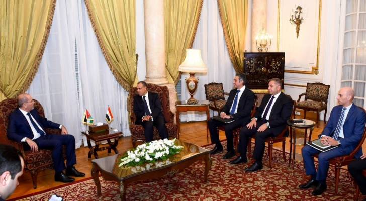 لقاء وزير الخارجية أيمن الصفدي ونظيره المصري بدر عبد العاطي