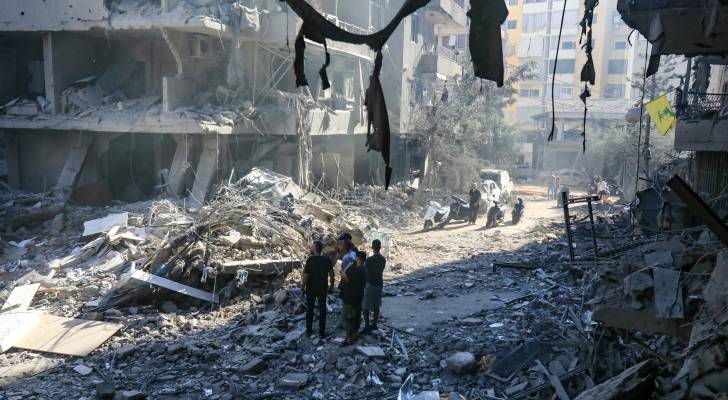 دمار مبان في ضاحية بيروت جراء غارات الاحتلال