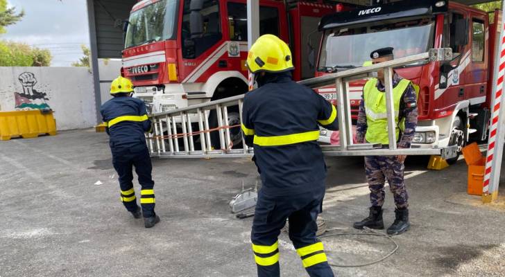 بالفيديو.. الدفاع المدني يتعامل مع حريق داخل مجمع تجاري في العاصمة عمان