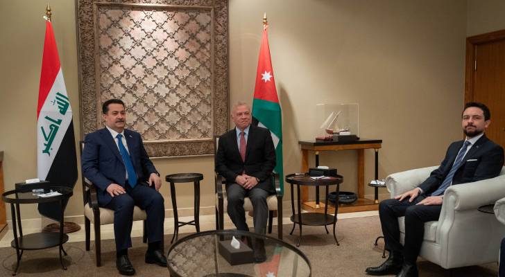 الملك وولي العهد يستقبلان رئيس مجلس الوزراء العراقي