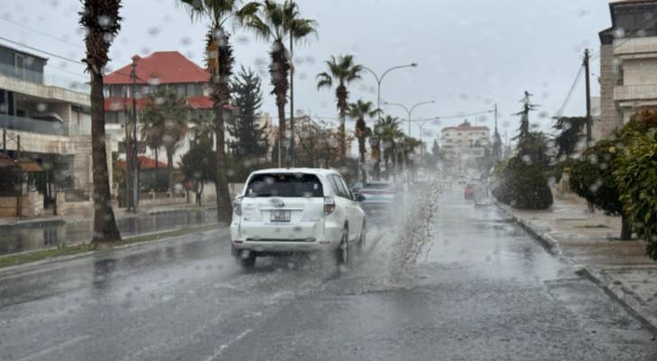 أجواء ماطرة في الأردن