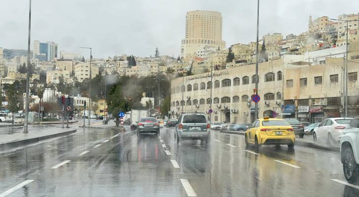 أمطار في الأردن - تعبيرية
