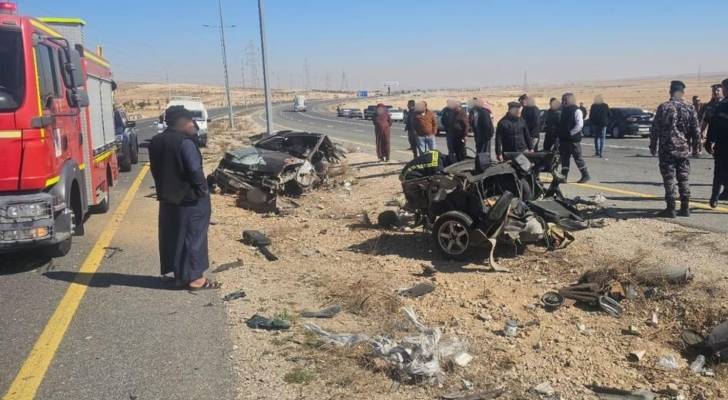 حادث سير على الطريق الصحراوي