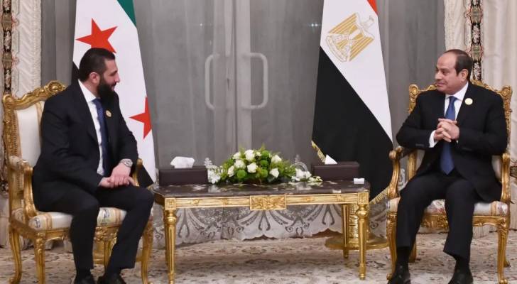 السيسي يلتقي الرئيس السوري أحمد الشرع على هامش القمة العربية غير العادية
